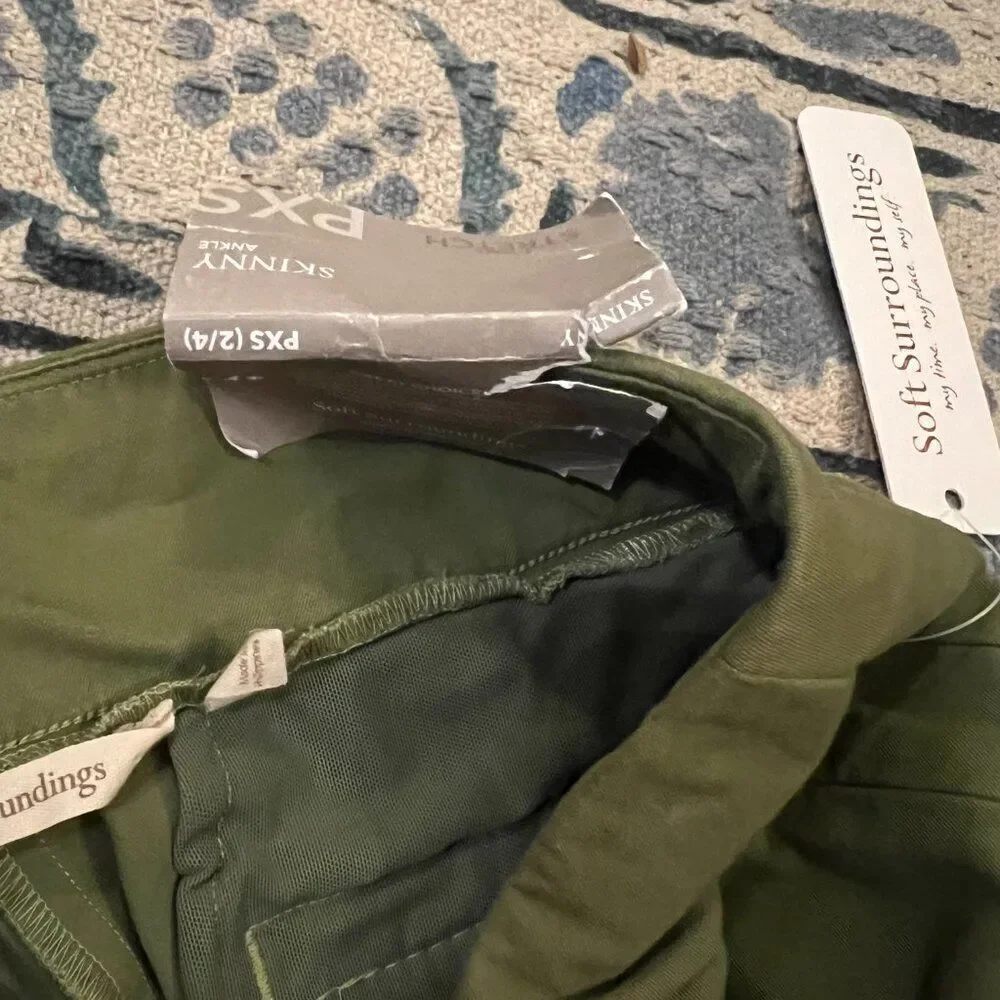 NWT Soft Surroundings‎ PXS green pants